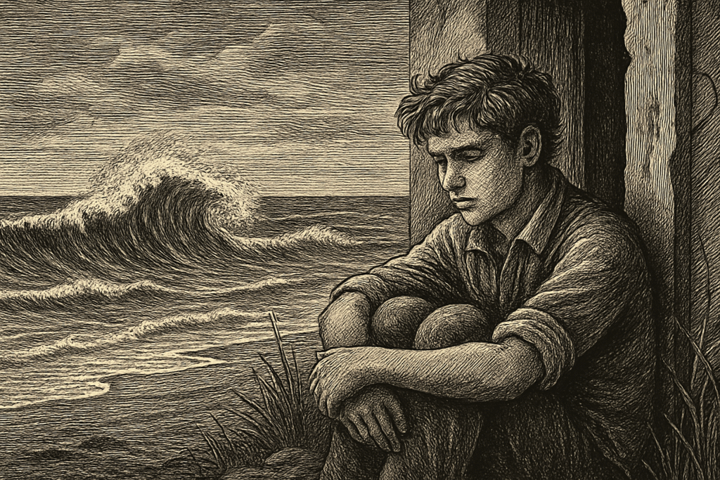 Illustration de Après la vague de Orianne Charpentier