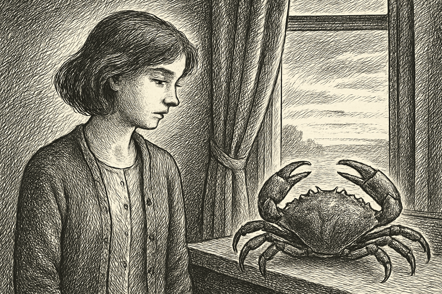 Illustration de Ma mère le crabe et moi de Anne Percin