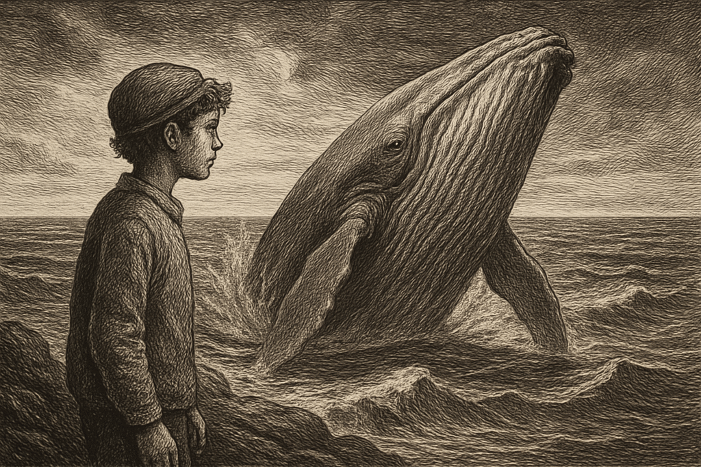 Illustration de Pour que chantent les baleines de Jean-Marie Defossez