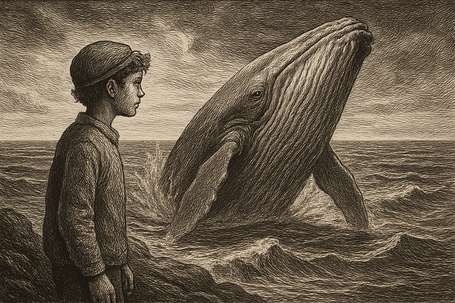 Illustration de Pour que chantent les baleines de Jean-Marie Defossez
