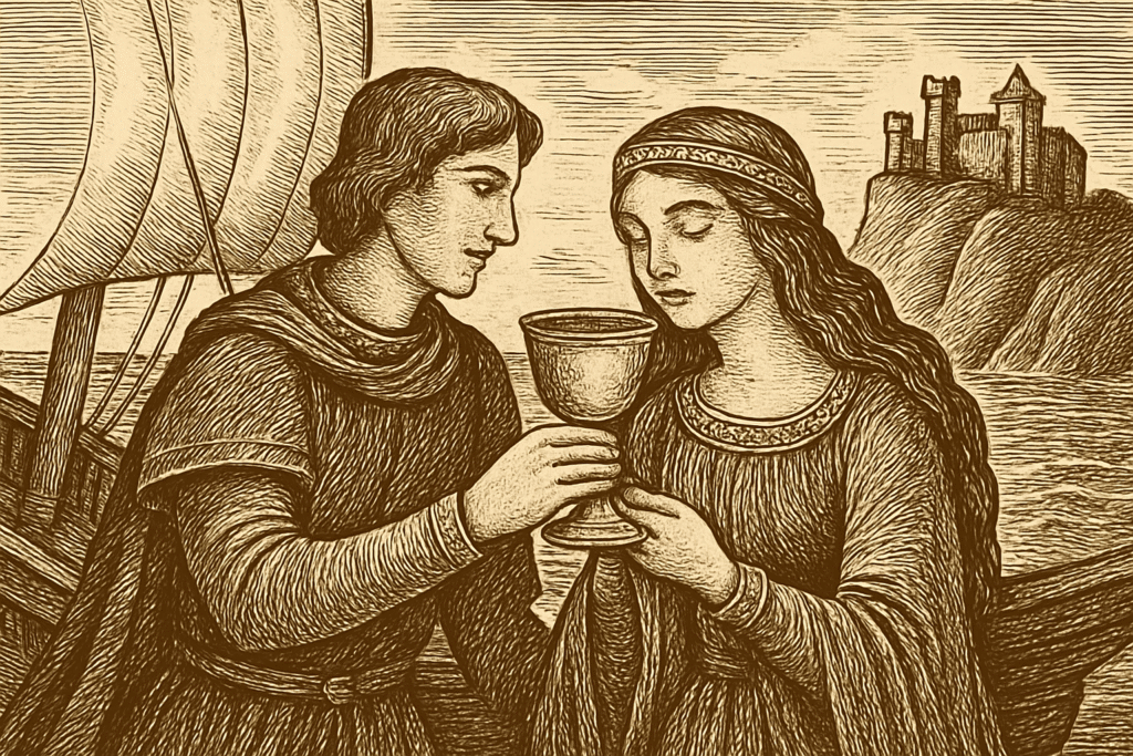Illustration de Tristan et Iseult de Anne Jonas