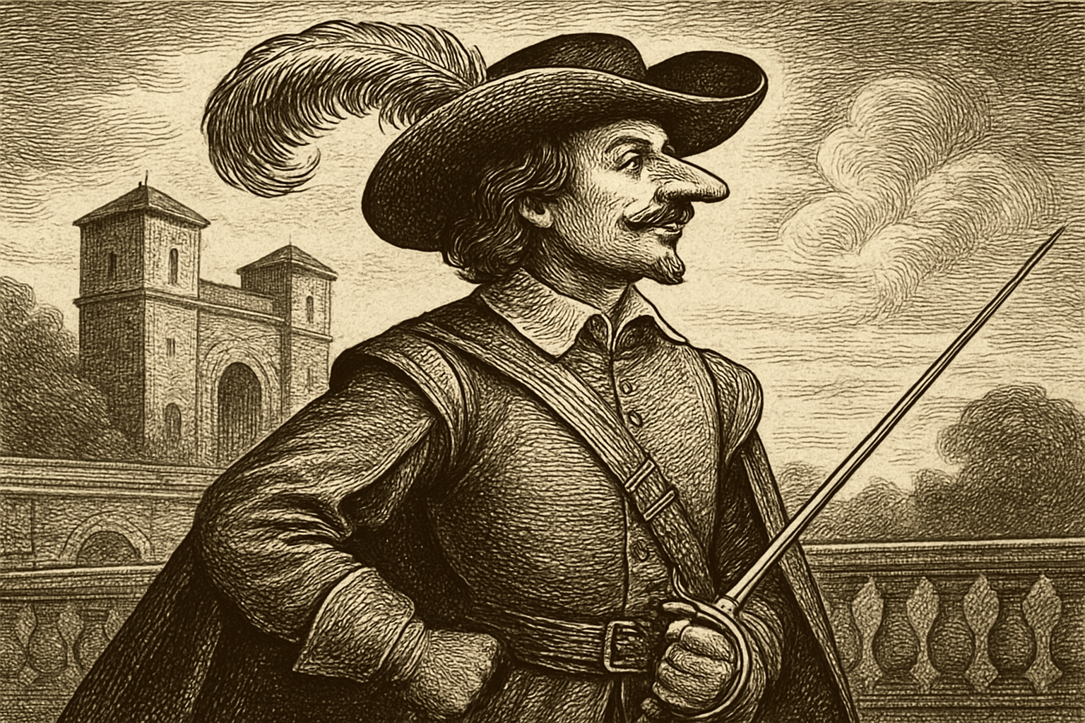 Illustration de Cyrano de Bergerac de Edmond Rostand