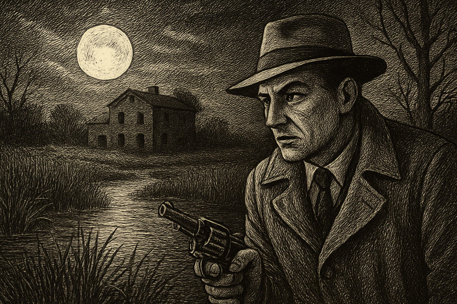 Illustration de Fièvre au marais de Léo Malet