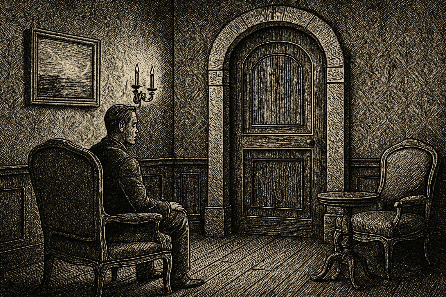 Illustration de Huis clos de Jean-Paul Sartre