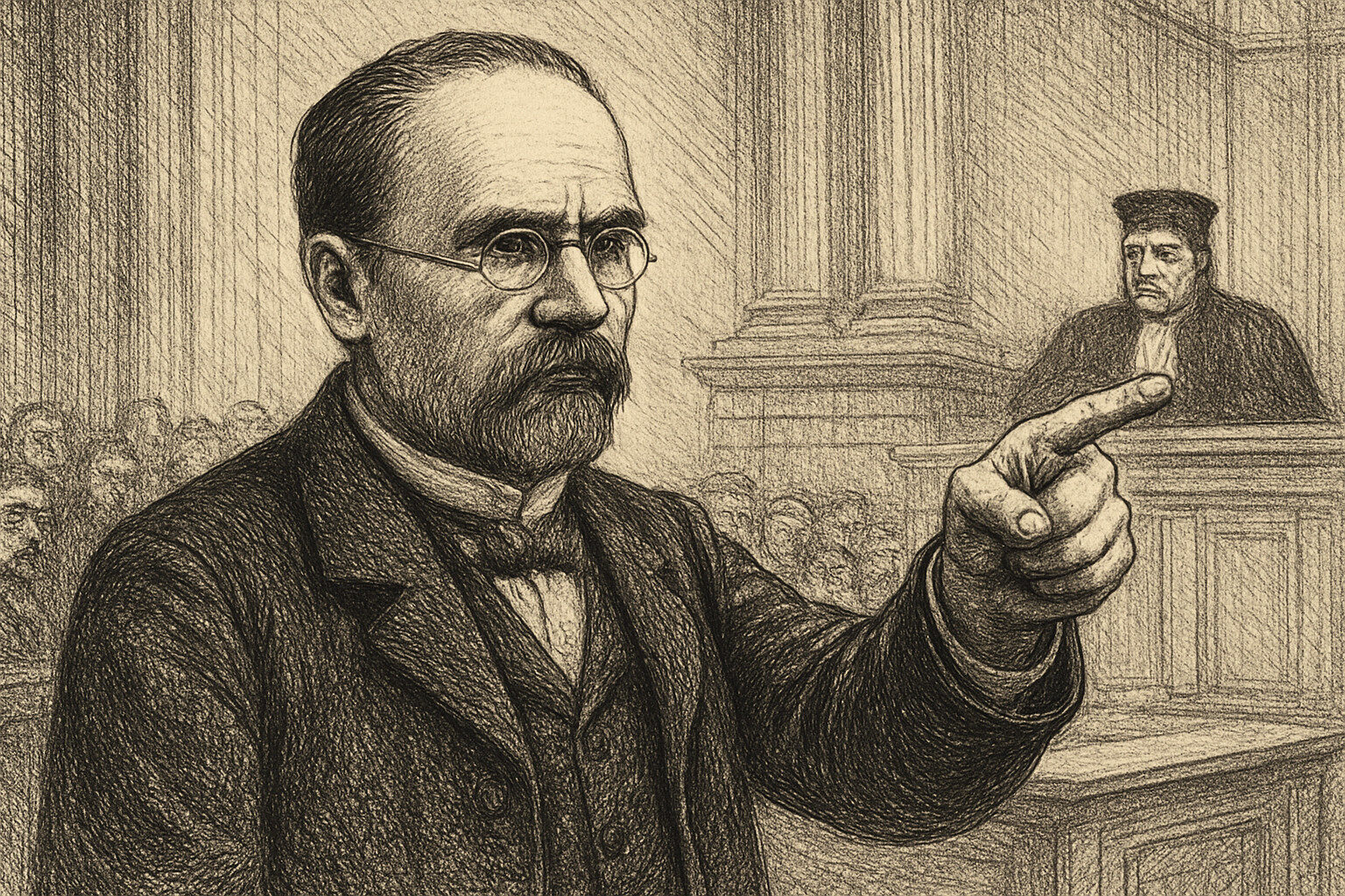 Illustration de J'accuse...! de Émile Zola