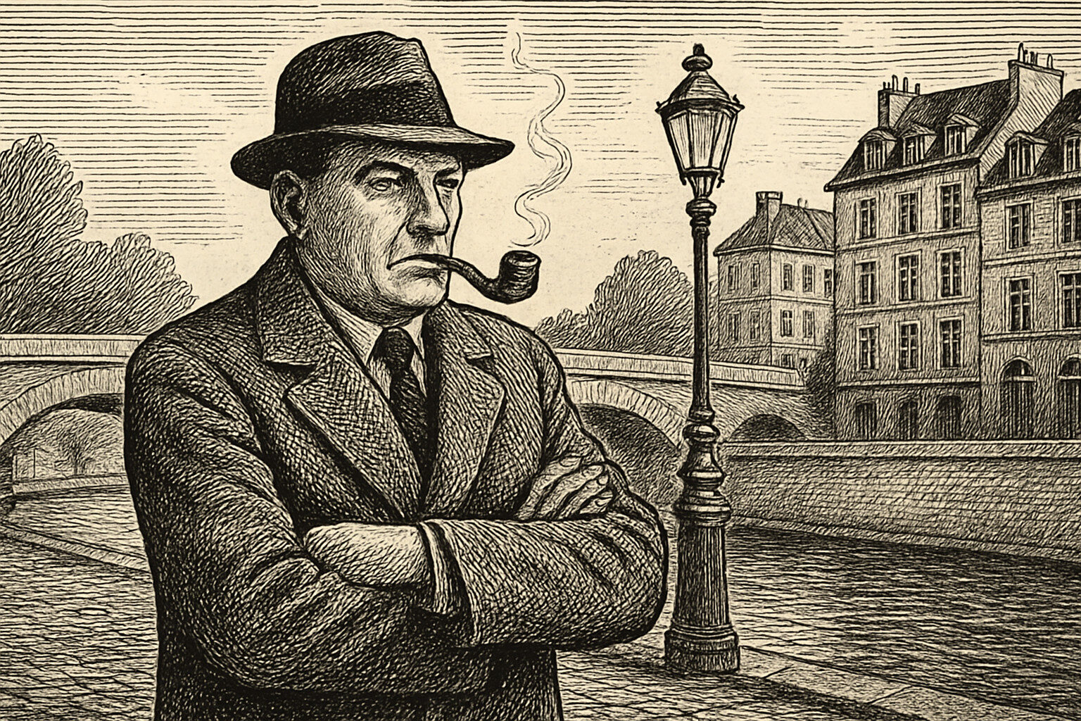 Illustration de Je me souviens de Georges Simenon