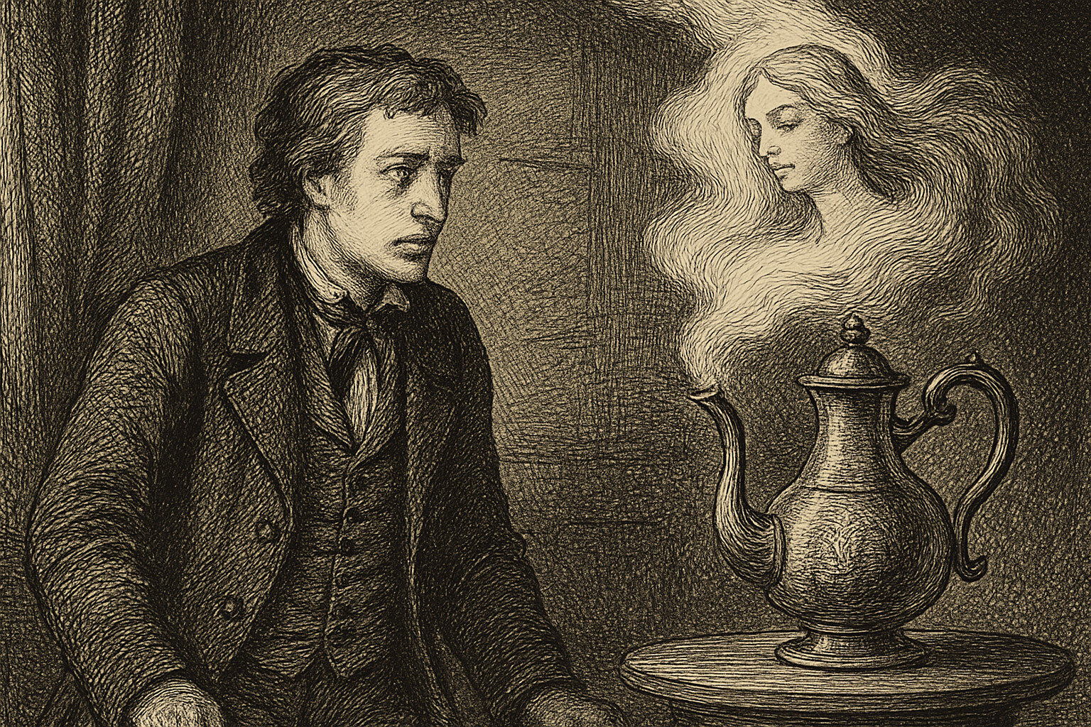 Illustration de La Cafetière de Théophile Gautier