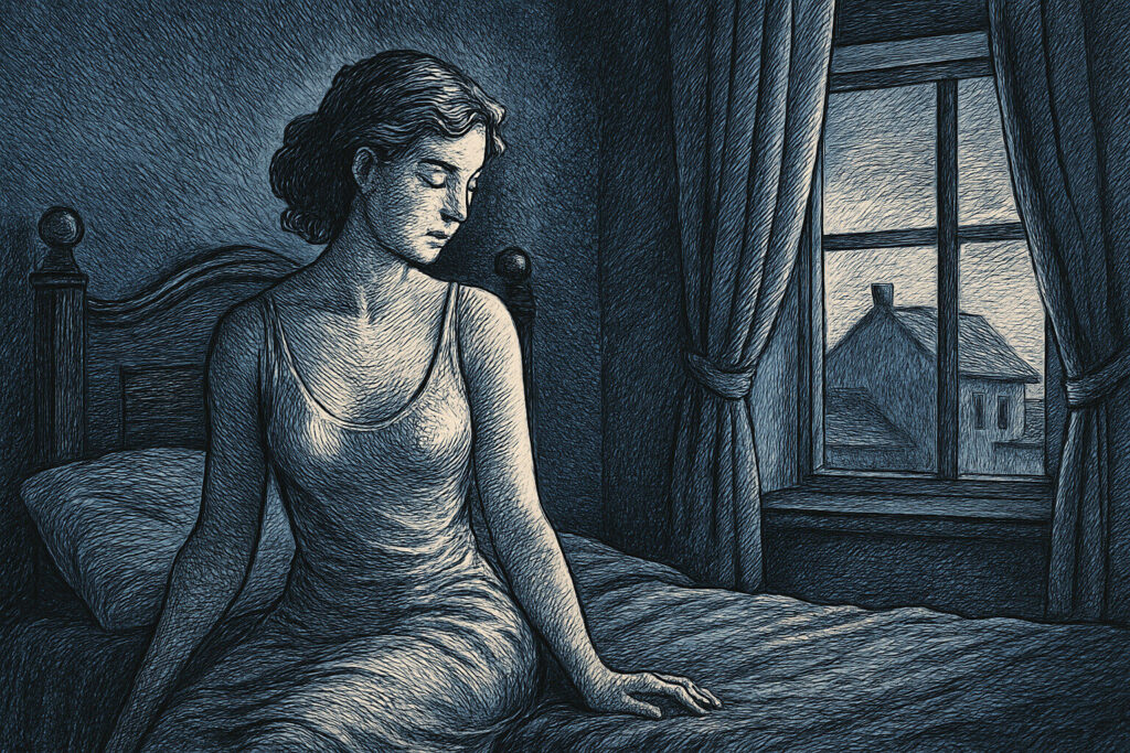 Illustration de La Chambre bleue de Georges Simenon