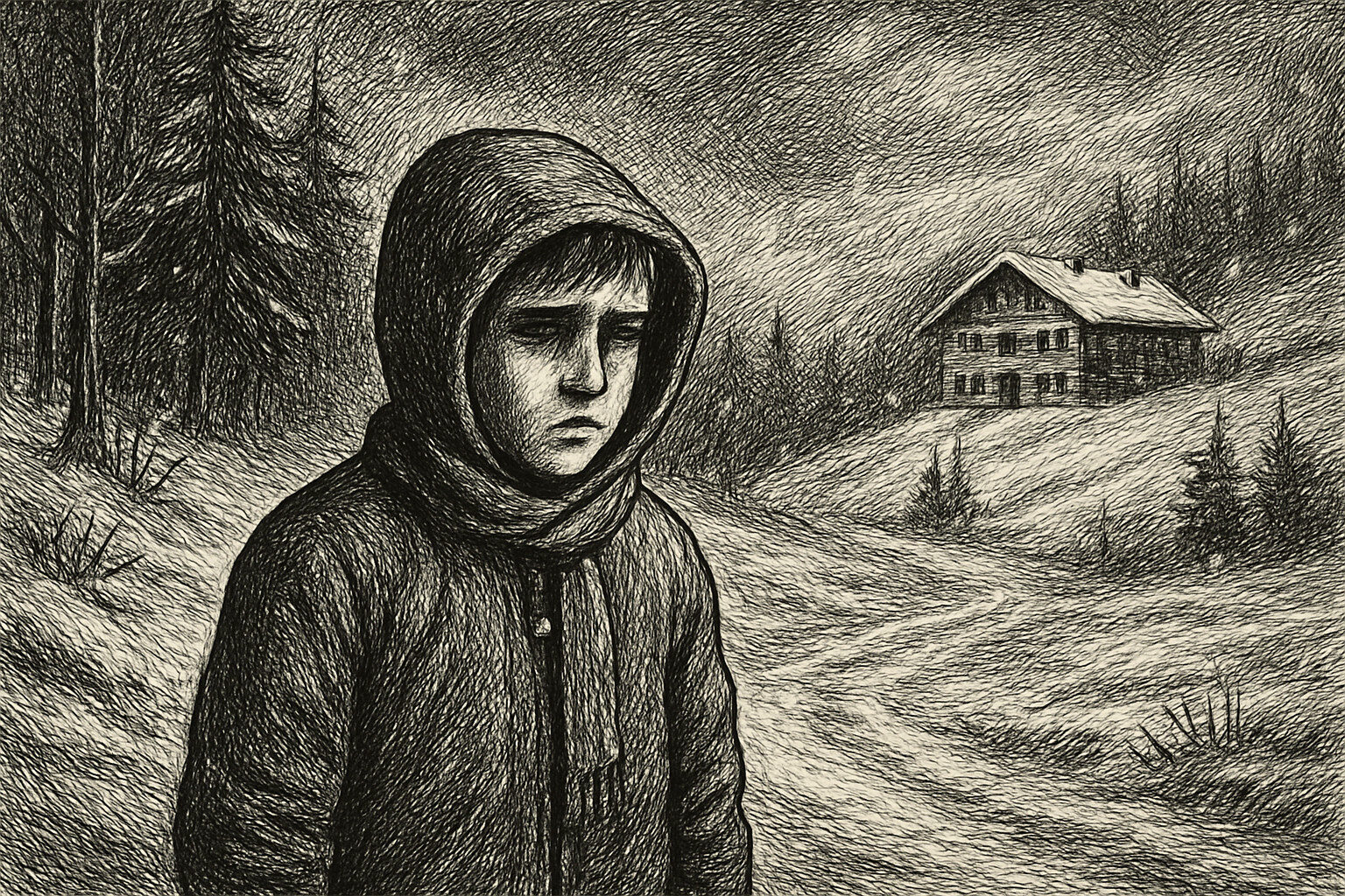 Illustration de La Classe de neige de Emmanuel Carrère