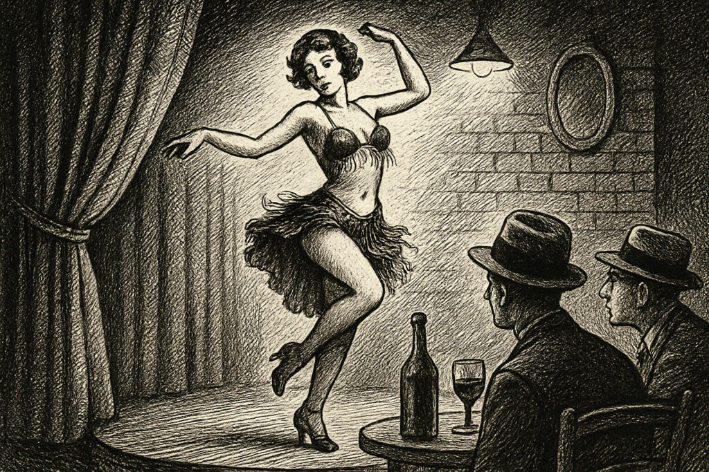 Illustration de La Danseuse du Gai-Moulin de Georges Simenon