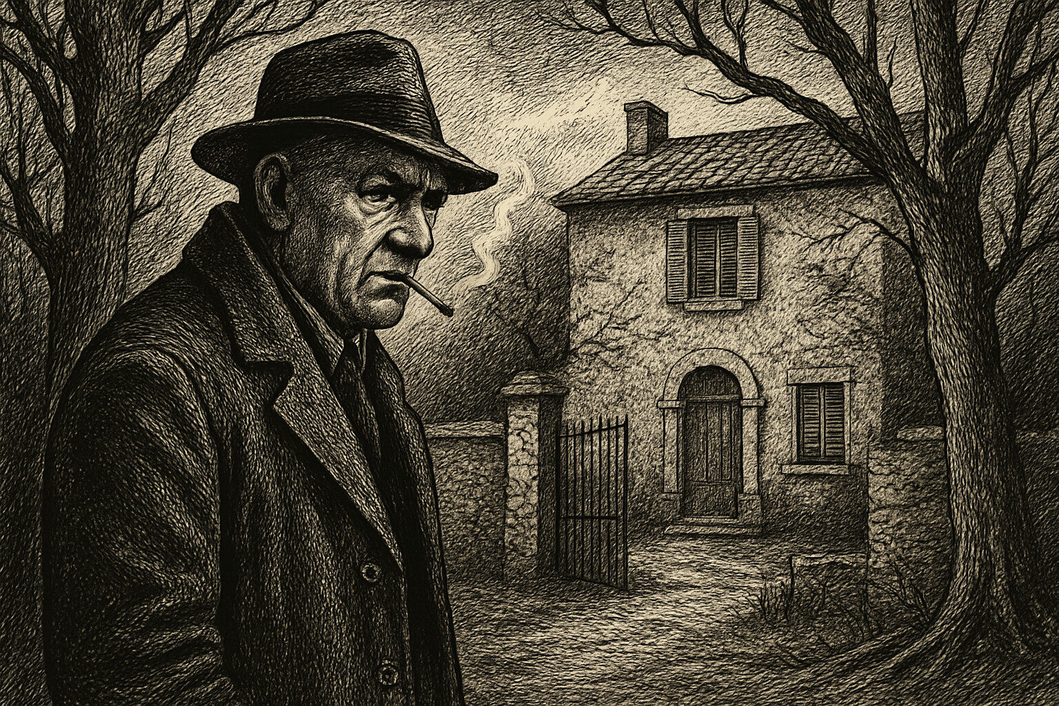 Illustration de La Maison du juge de Georges Simenon