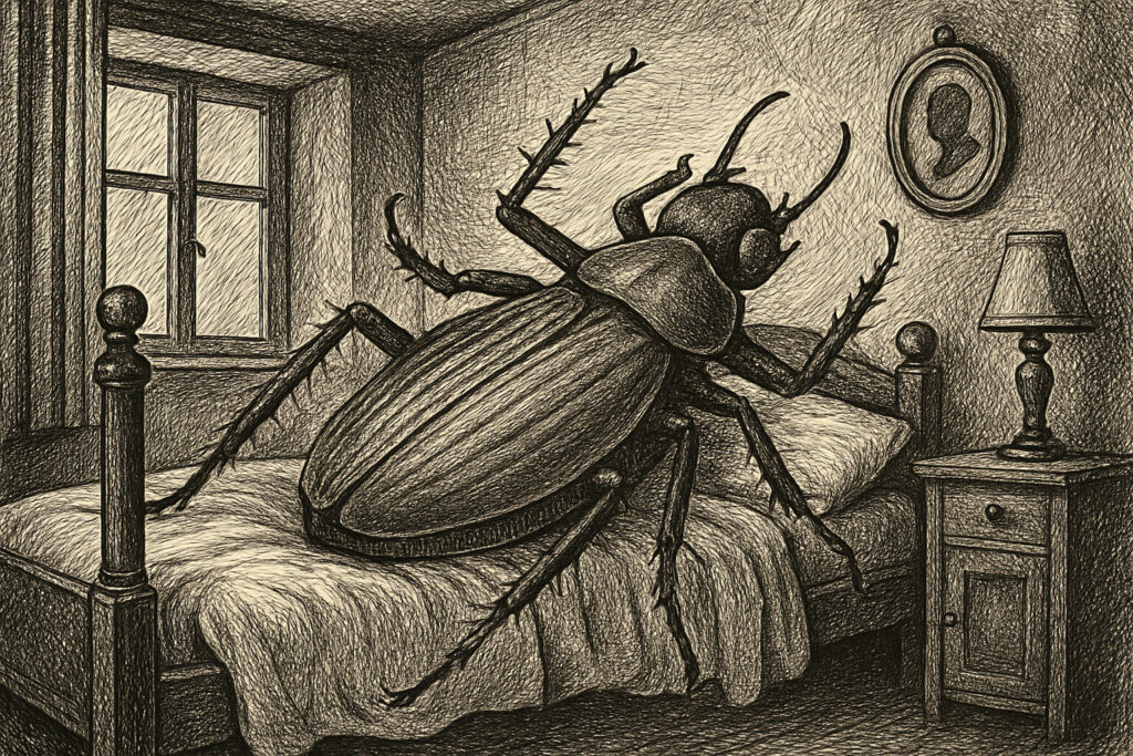 Illustration de La Métamorphose de Franz Kafka