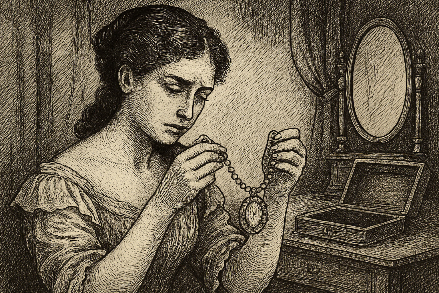 Illustration de La Parure de Guy de Maupassant