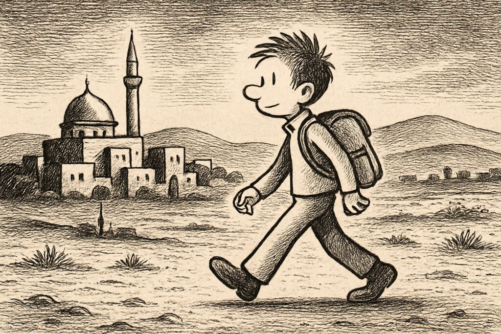 Illustration de L'Arabe du futur tome 1 : Une jeunesse au Moyen-Orient de Riad Sattouf