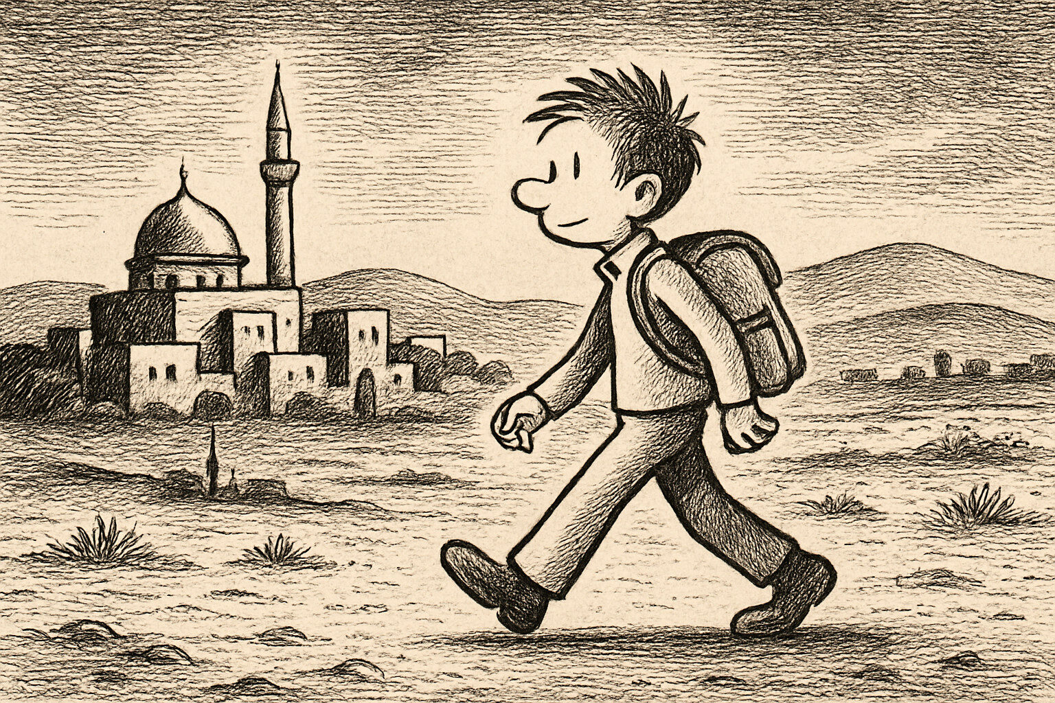 Illustration de L'Arabe du futur tome 1 : Une jeunesse au Moyen-Orient de Riad Sattouf