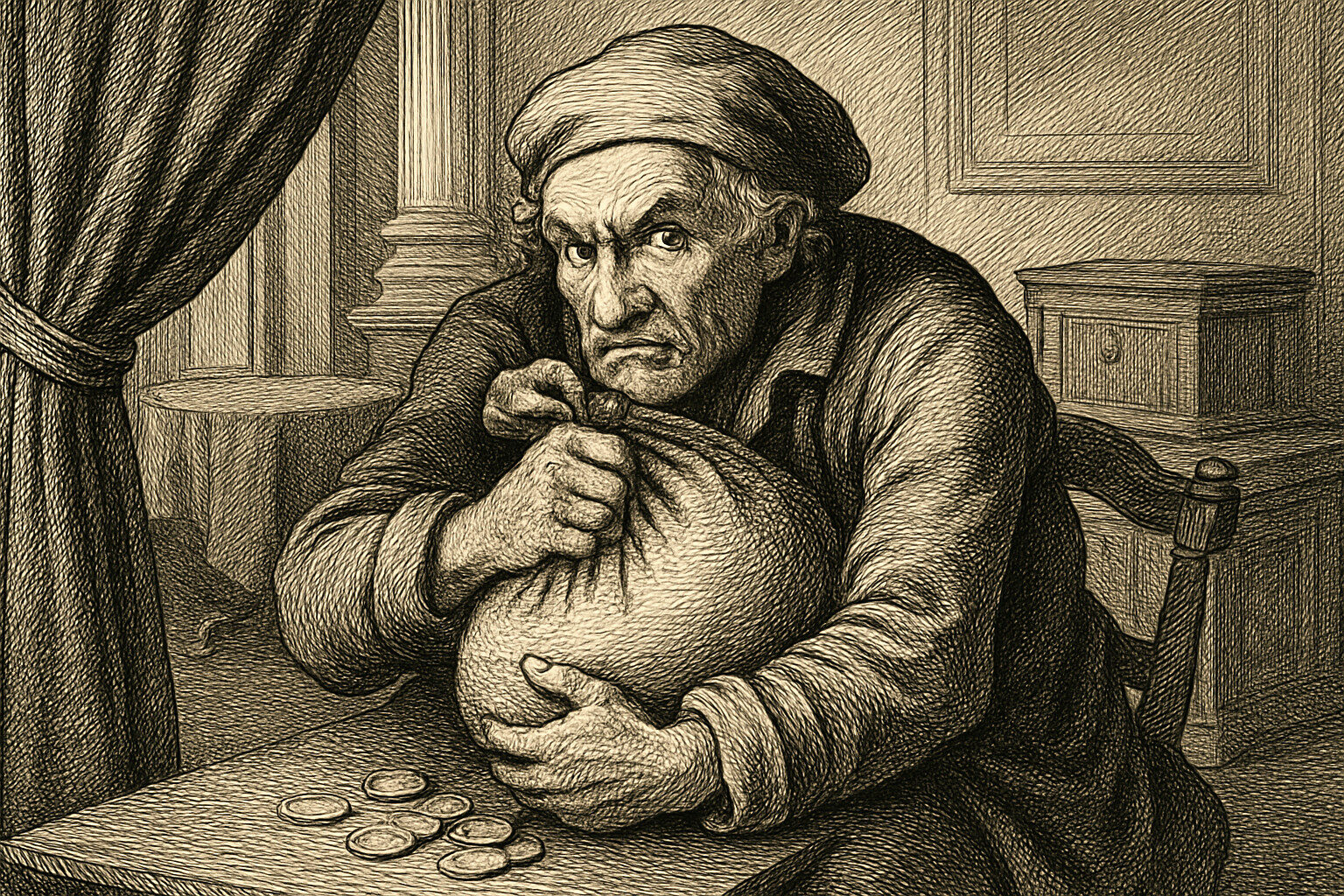 Illustration de L'Avare de Molière