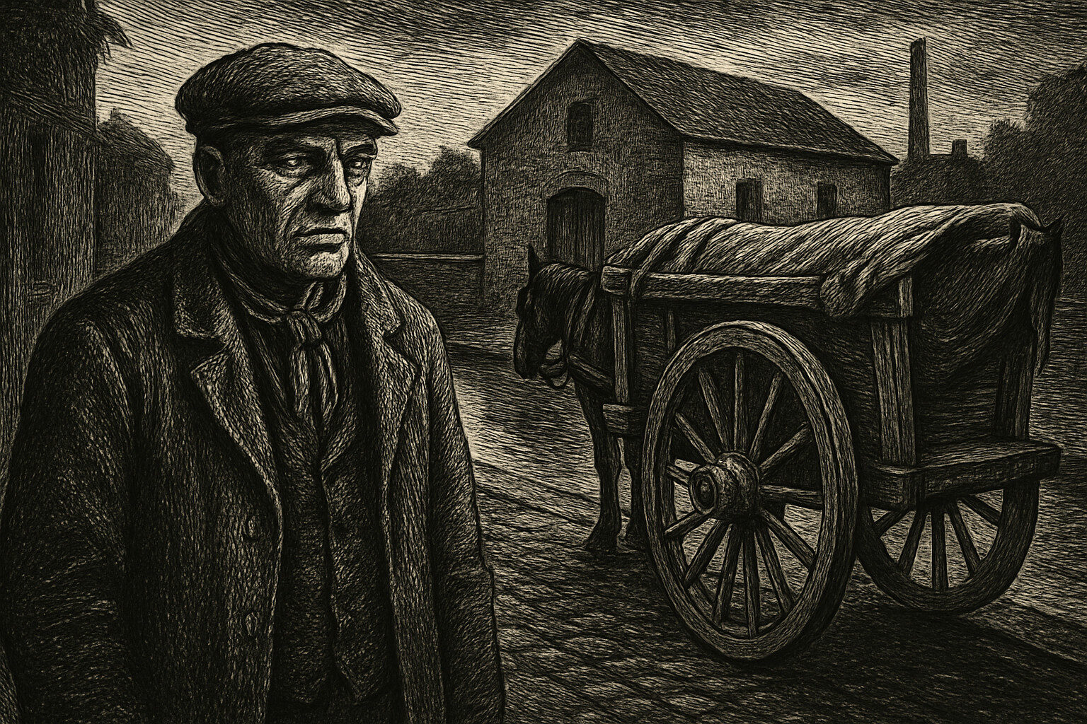 Illustration de Le Charretier de la Providence de Georges Simenon