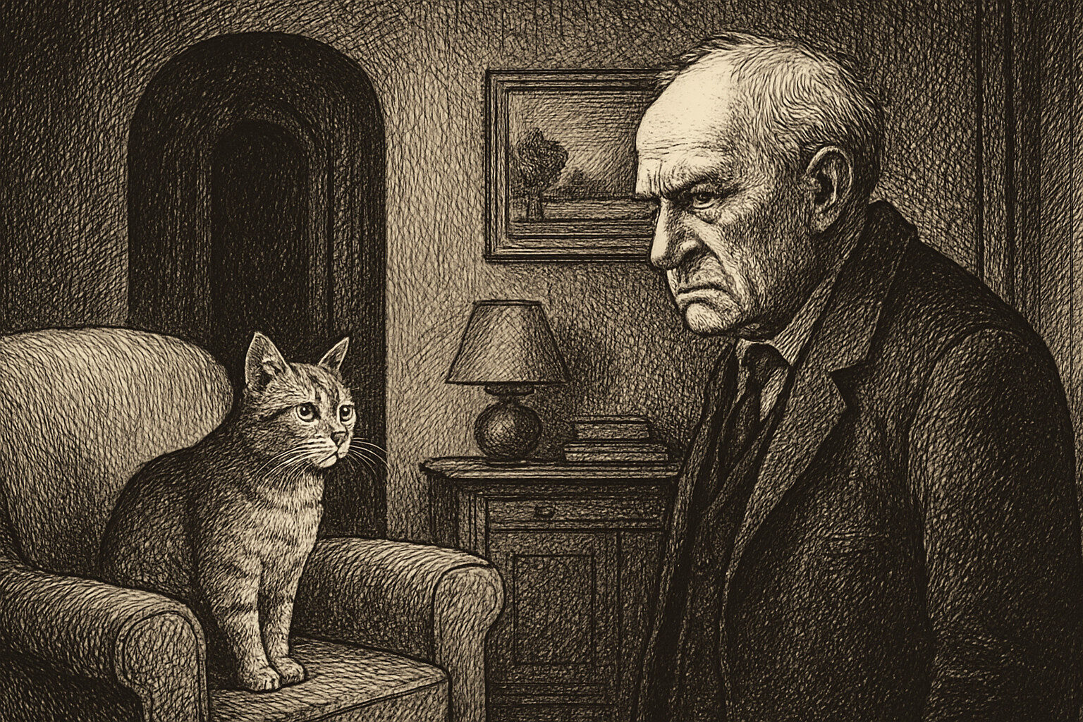 Illustration de Le Chat de Georges Simenon