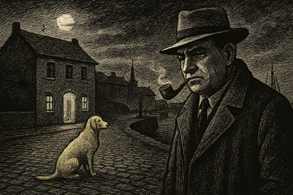 Illustration de Le Chien jaune de Georges Simenon
