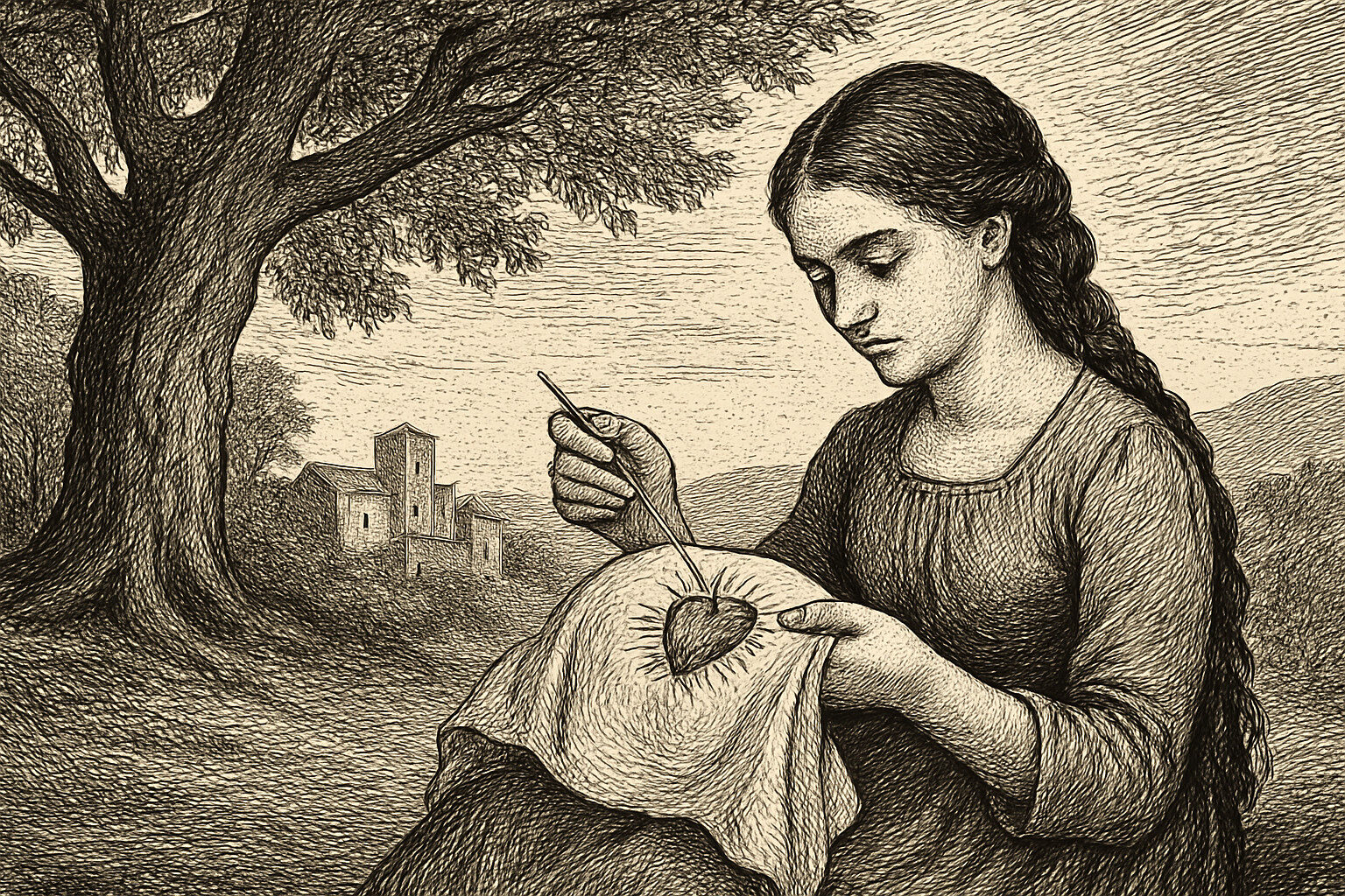 Illustration de Le coeur cousu de Carole Martinez