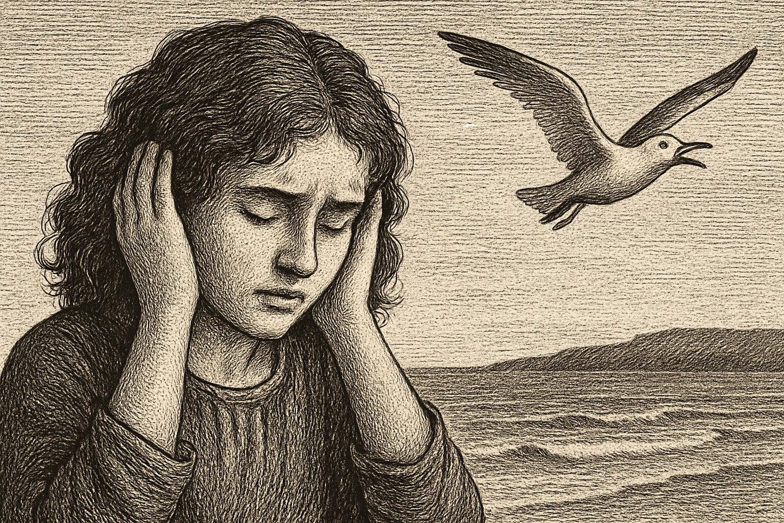 Illustration de Le cri de la mouette de Emmanuelle Laborit