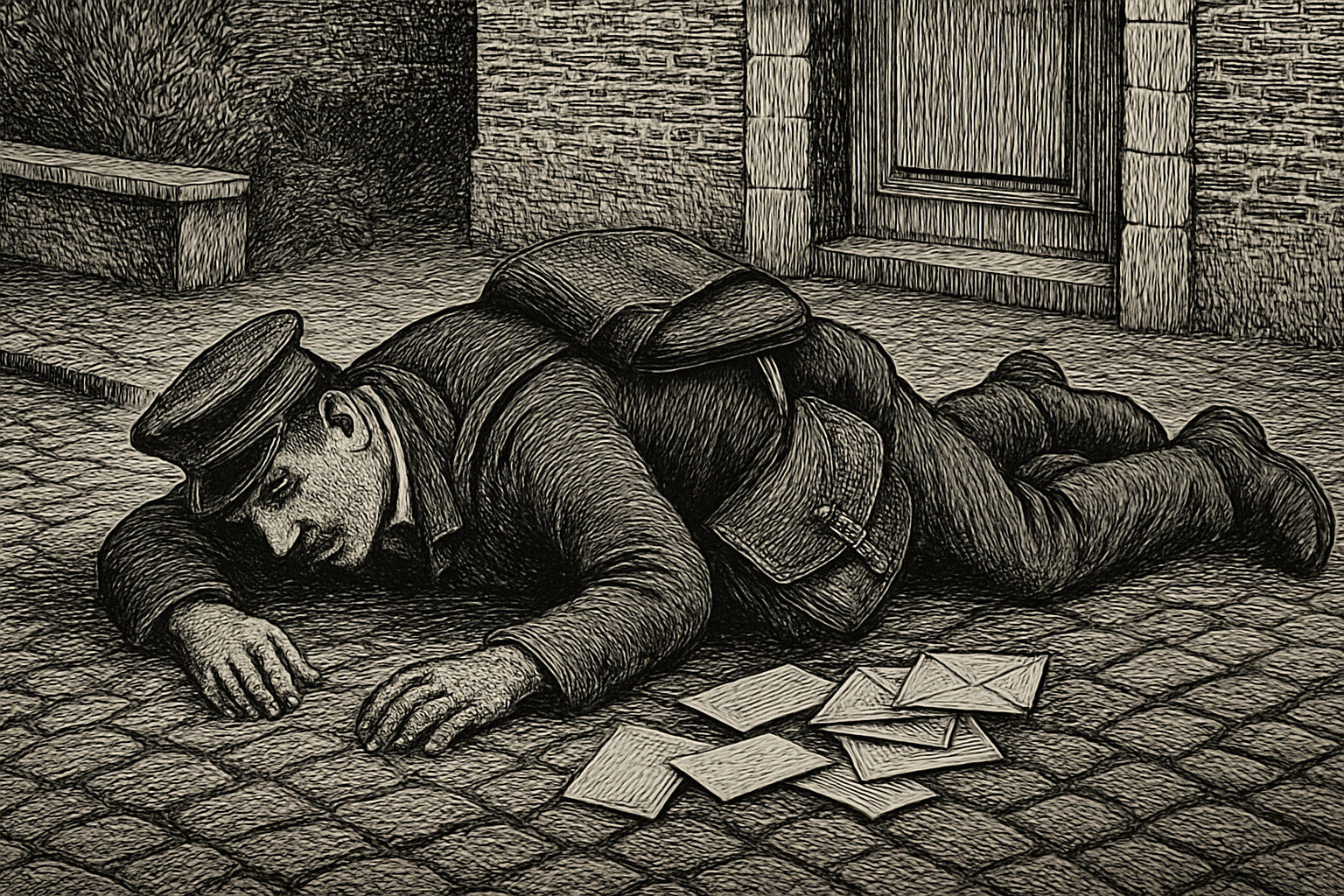 Illustration de Le Facteur fatal de Didier Daeninckx