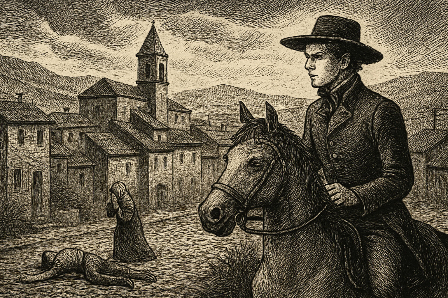 Illustration de Le Hussard sur le toit de Jean Giono