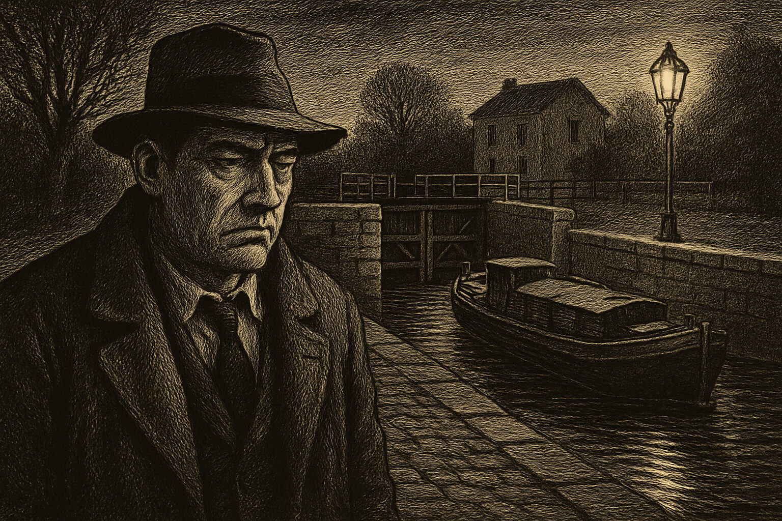 Illustration de L'Écluse no 1 de Georges Simenon