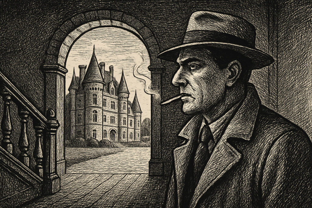 Illustration de L’Homme au sang bleu de Léo Malet