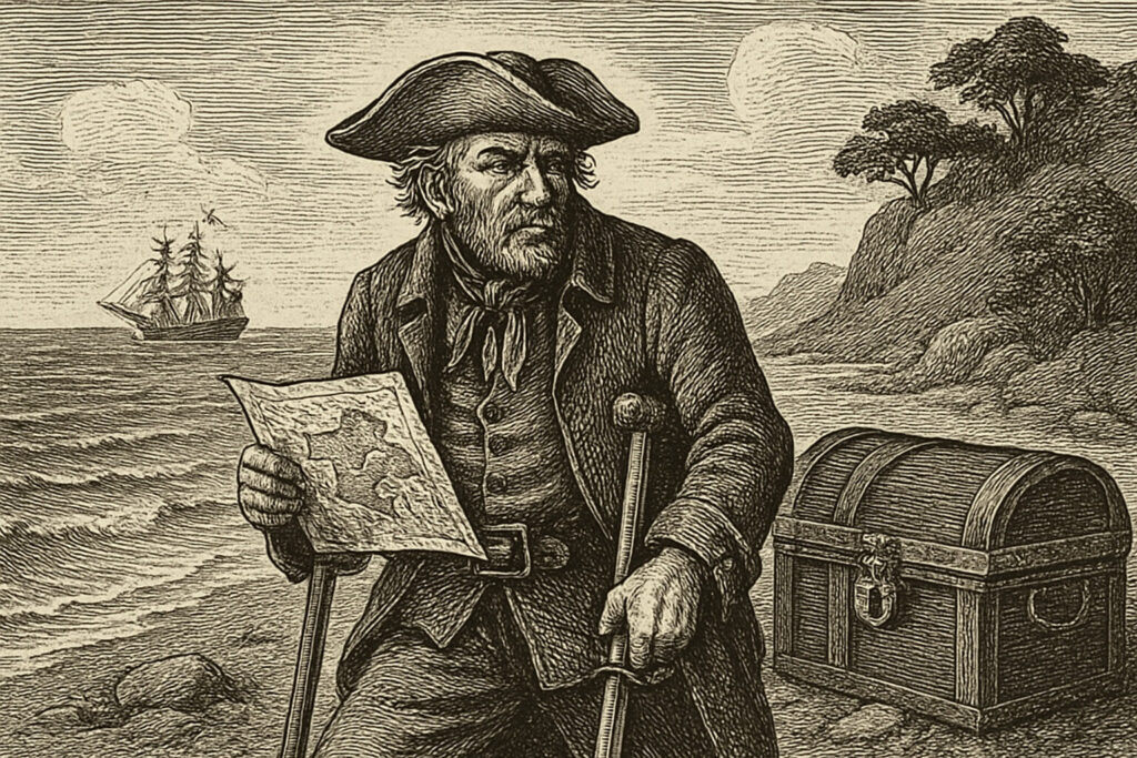 Illustration de L'Île au trésor de Robert Louis Stevenson