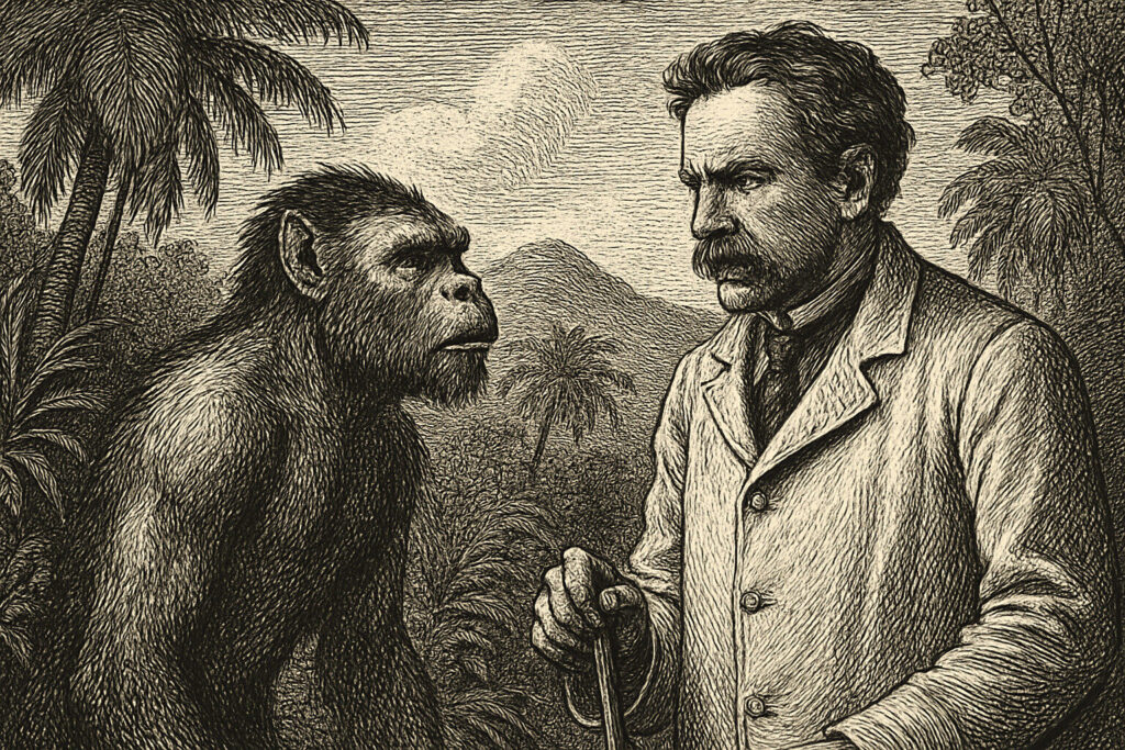 Illustration de L'Île du docteur Moreau de H.G. Wells