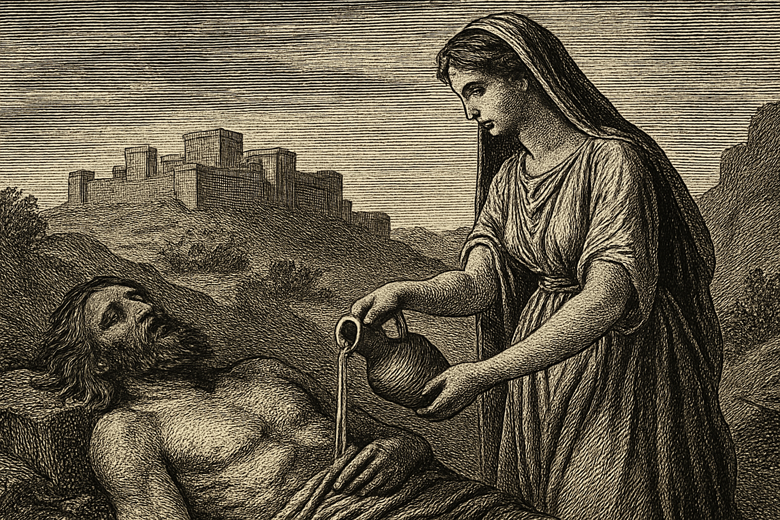 Illustration de Antigone de Sophocle