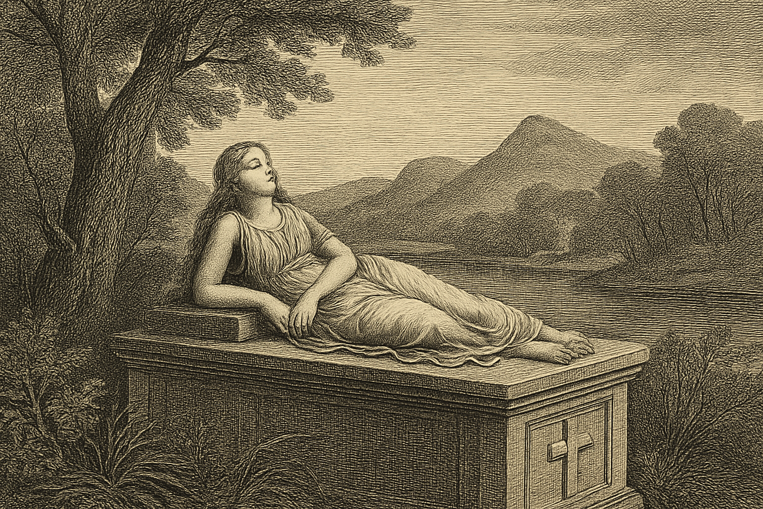 Illustration de Atala (1801) de François-René de Chateaubriand