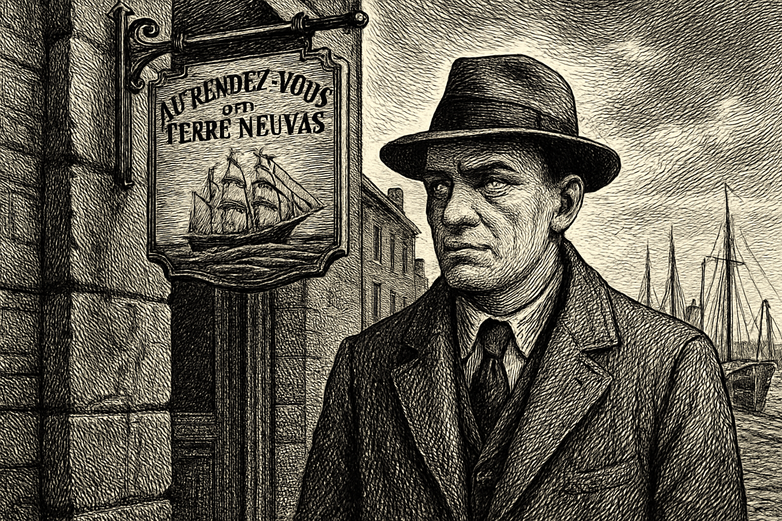 Illustration de Au rendez-vous des Terre-Neuvas de Georges Simenon