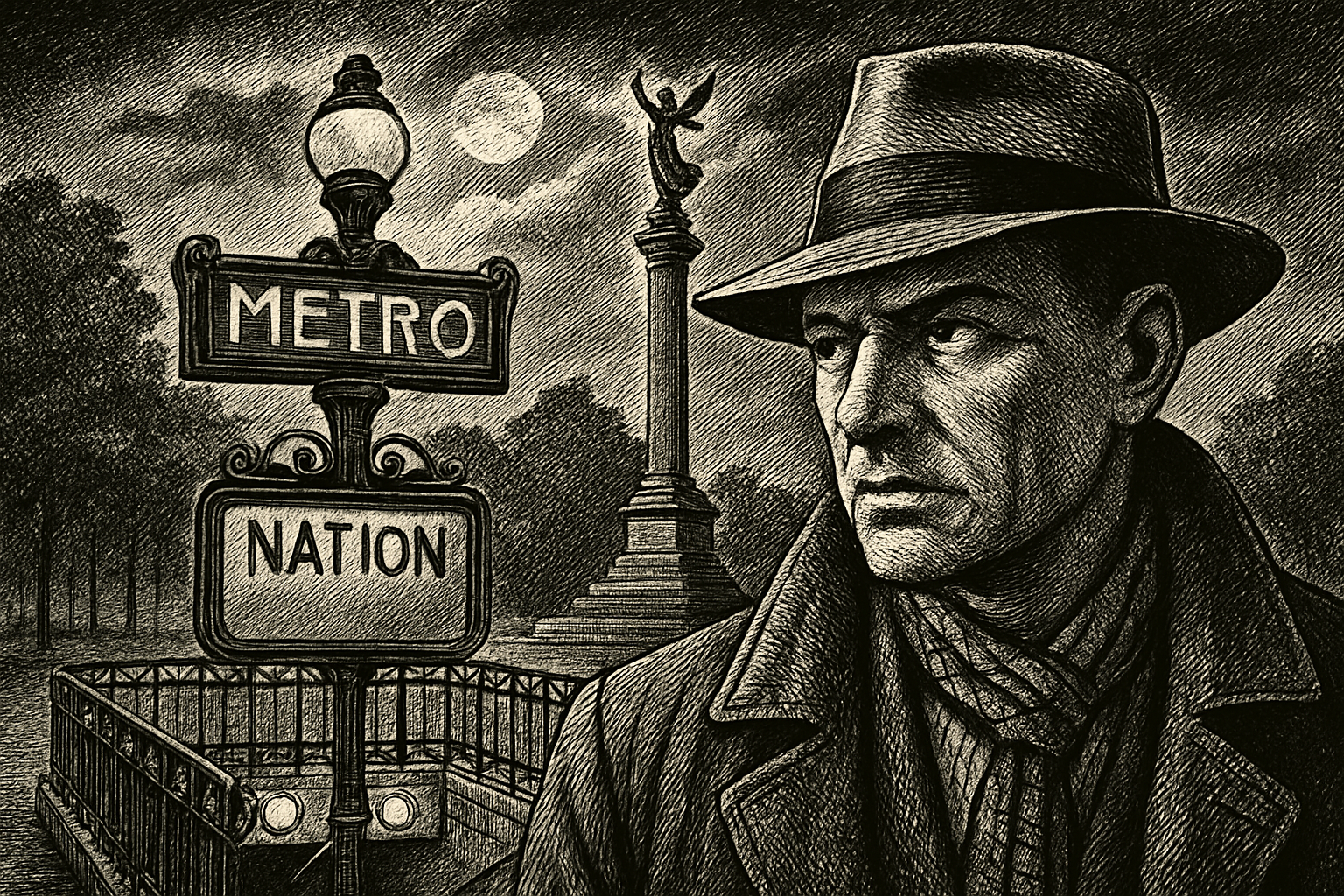 Illustration de Casse-pipe à la Nation de Léo Malet