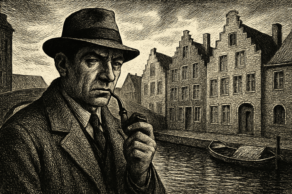 Illustration de Chez les Flamands de Georges Simenon