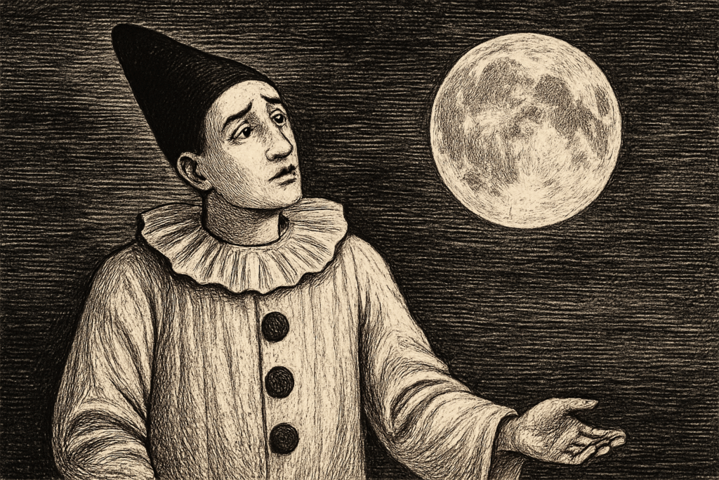 Illustration de Classiques & Cie Collège : Mains et merveilles - Pierrot Lunaire de Philippe Claudel