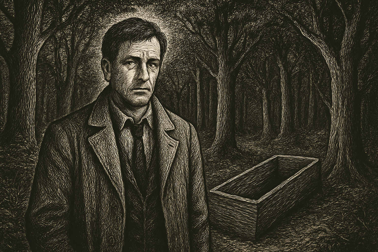 Illustration de Dans les bois éternels de Fred Vargas