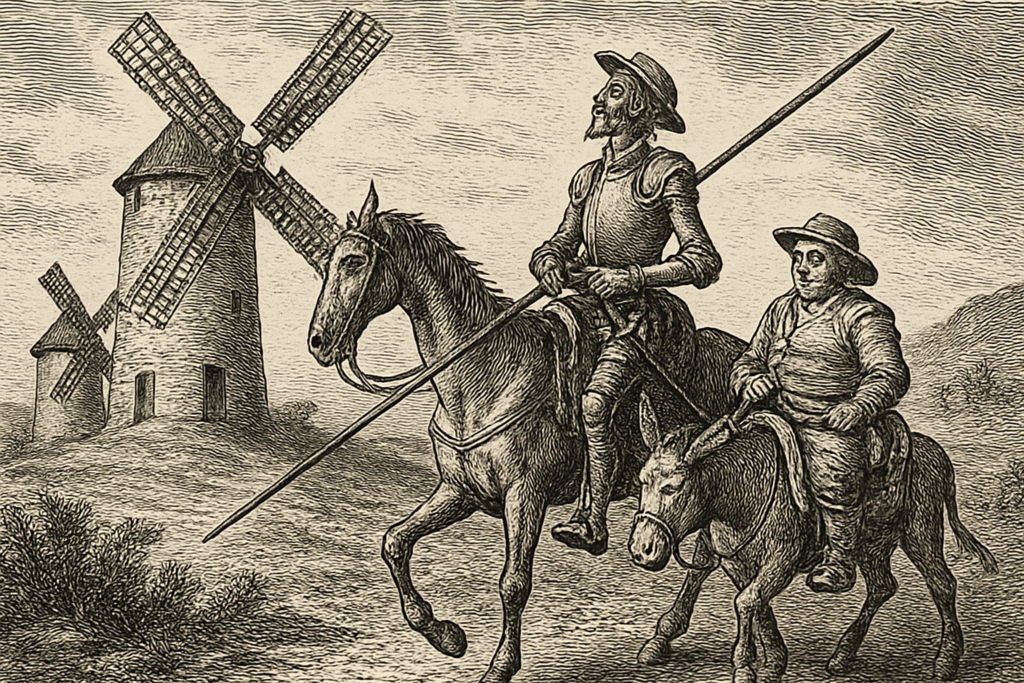 Illustration de Don Quichotte de Miguel de Cervantès