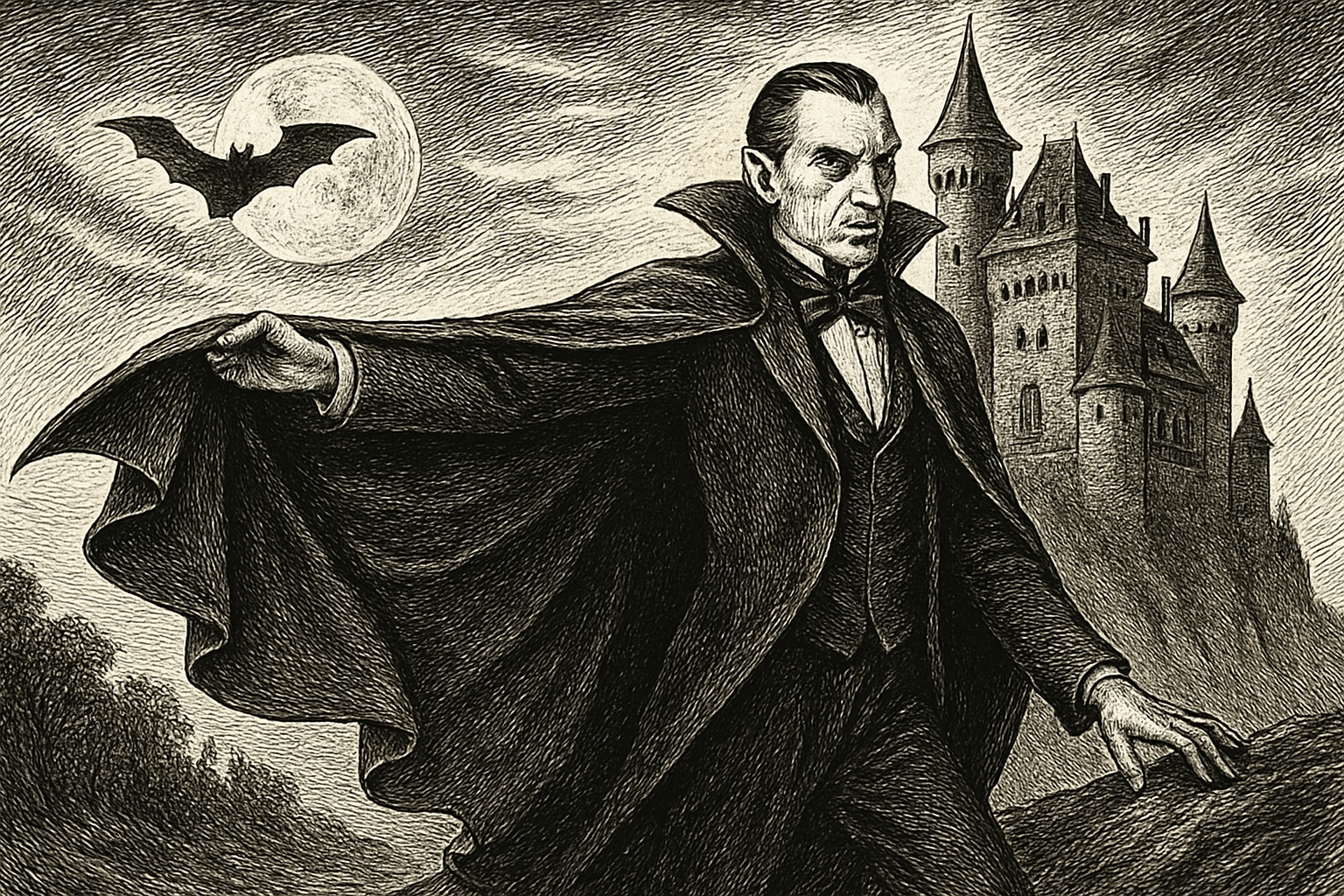 Illustration de Dracula de Bram Stoker