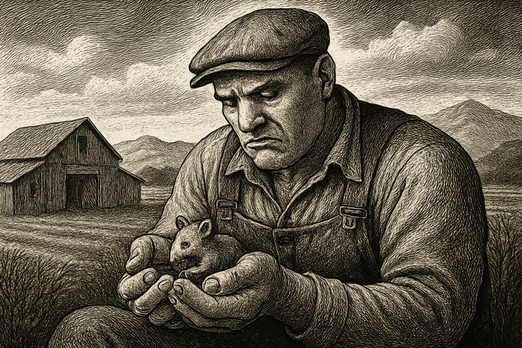 Illustration de Des souris et des hommes de John Steinbeck