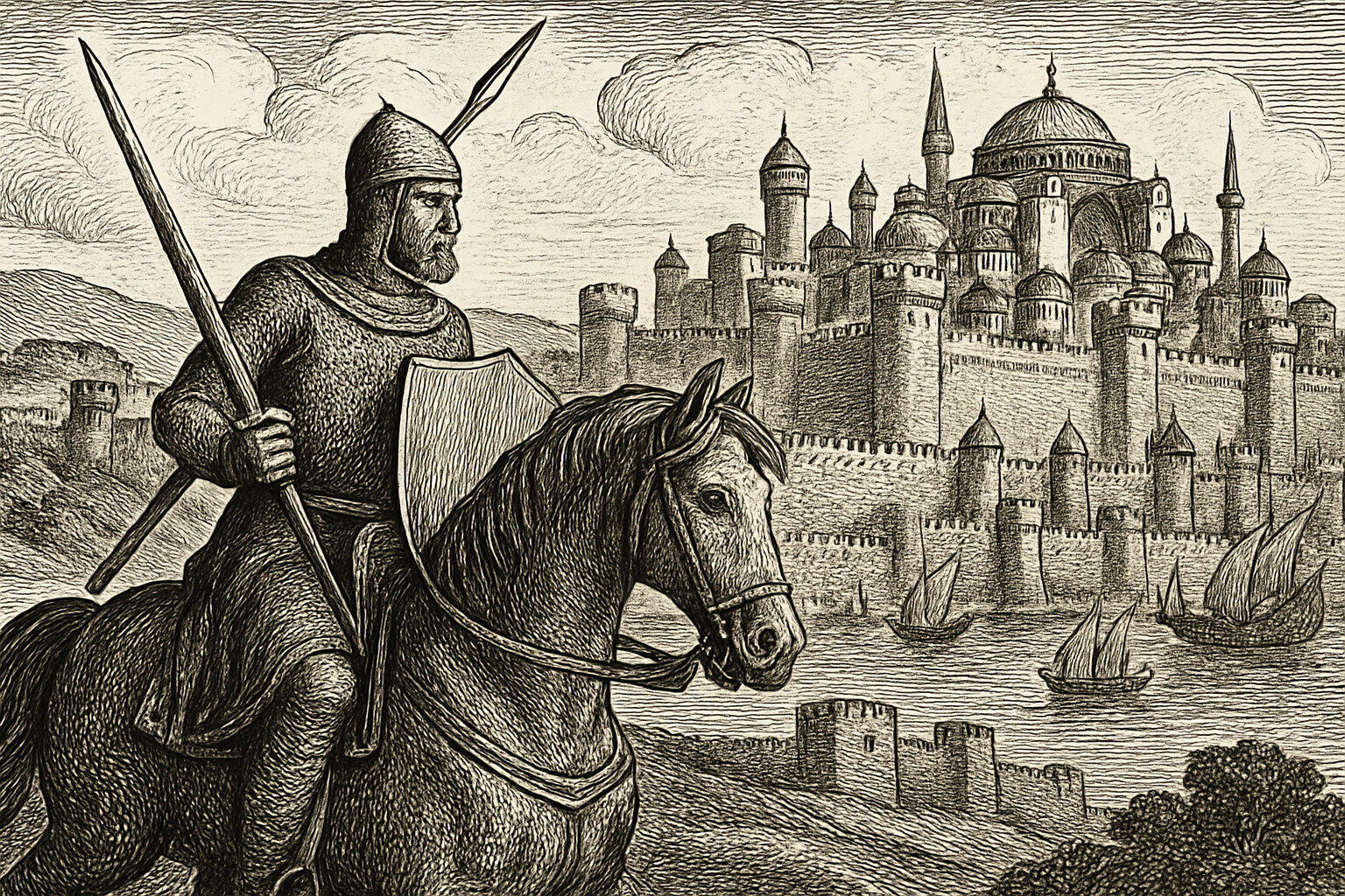 Illustration de La Conquête de Constantinople de Geoffroi de Villehardouin