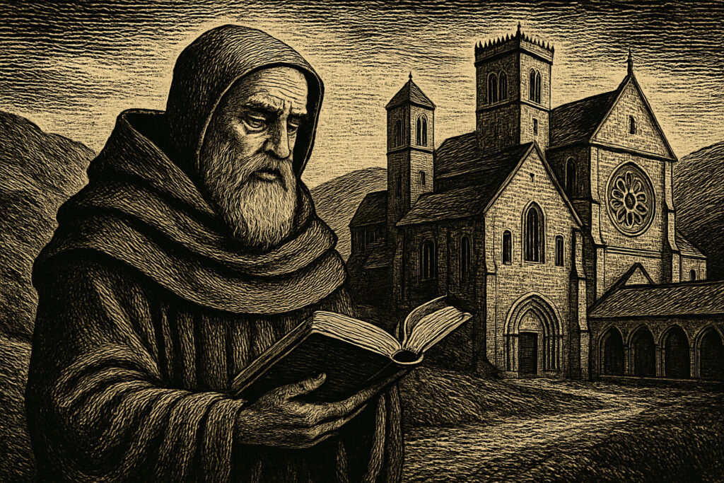 Illustration de Le Nom de la rose de Umberto Eco