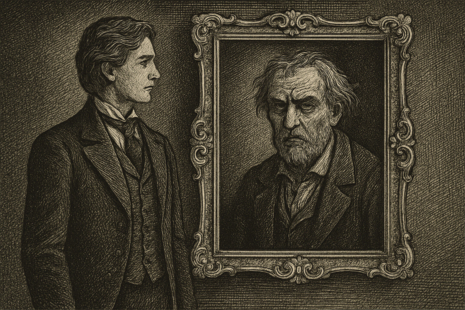 Illustration de Le Portrait de Dorian Gray de Oscar Wilde