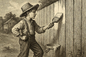 Illustration de Les Aventures de Tom Sawyer de Mark Twain