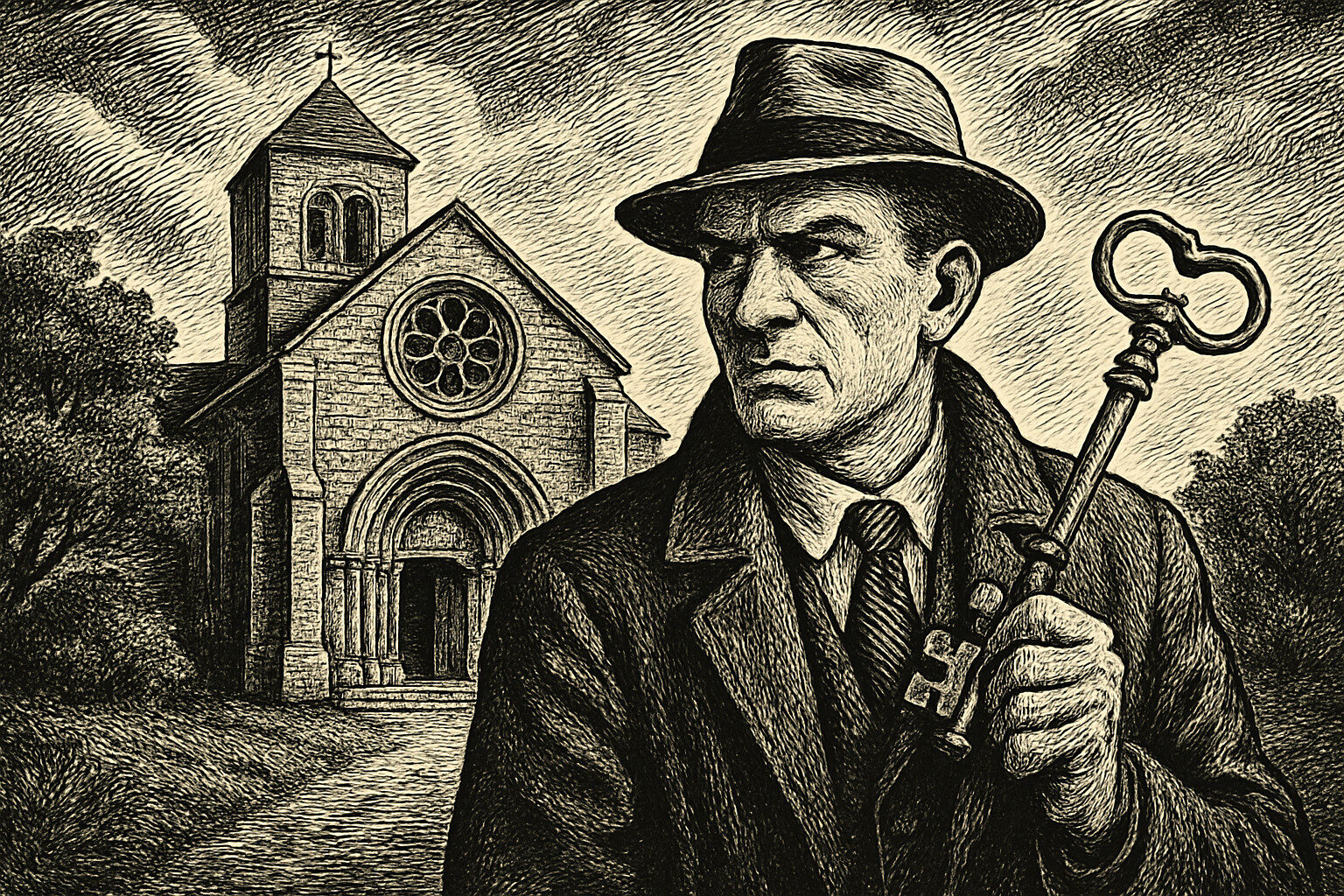 Illustration de Les clés du paradis de Frédéric Dard