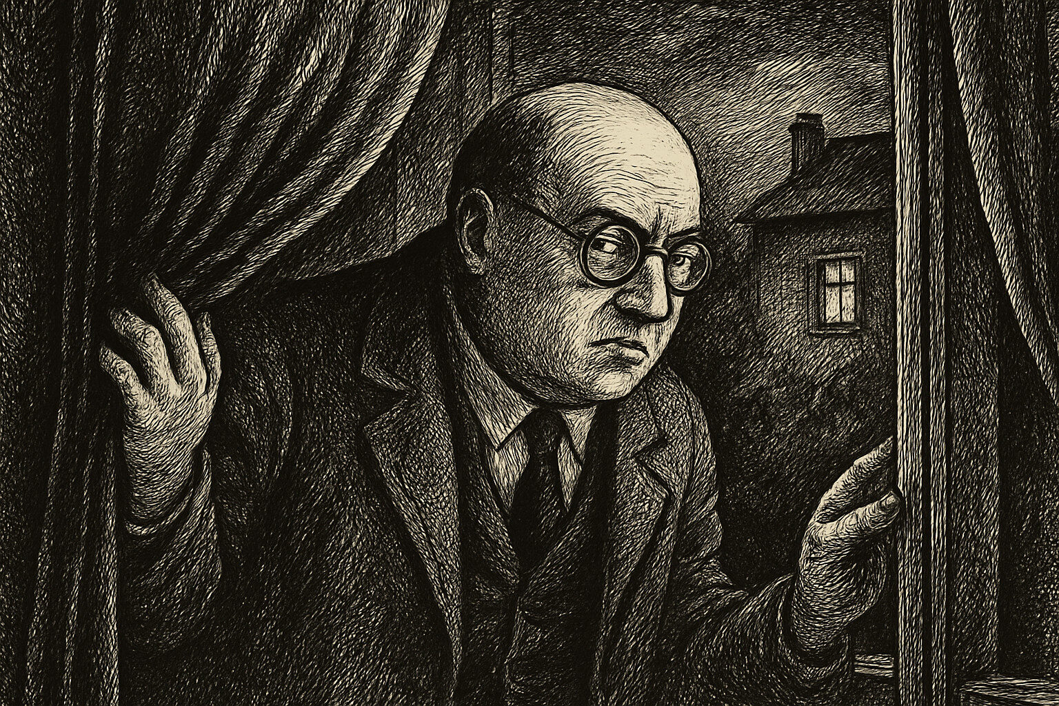 Illustration de Les Fiançailles de M. Hire de Georges Simenon