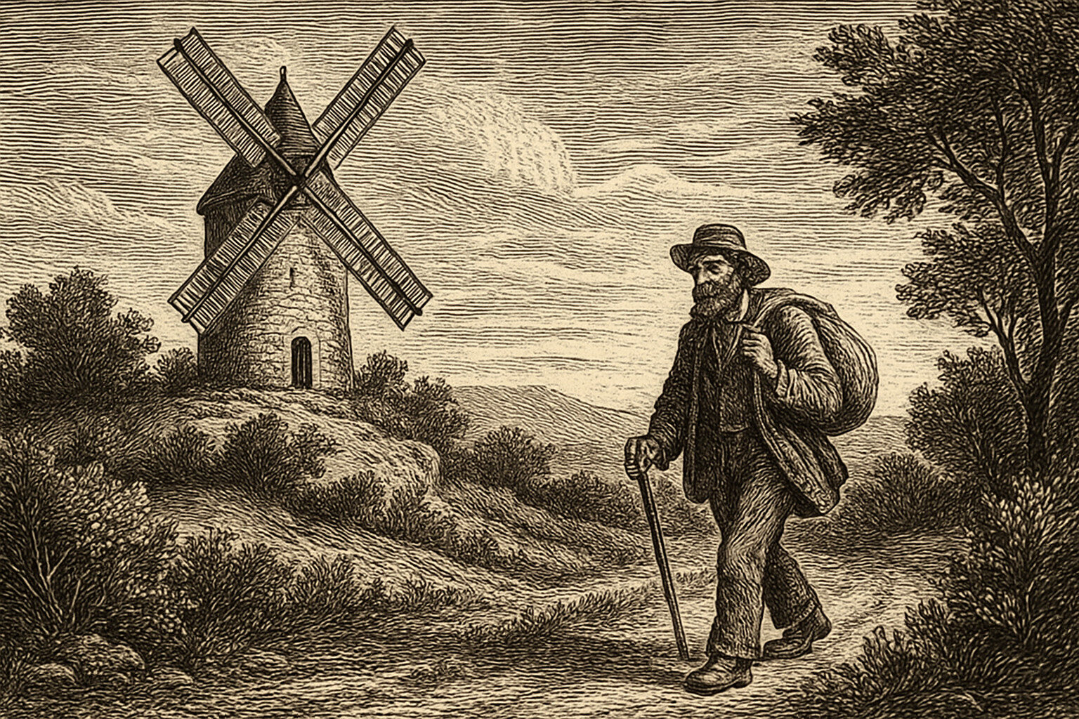 Illustration de Les Lettres de mon moulin de Alphonse Daudet