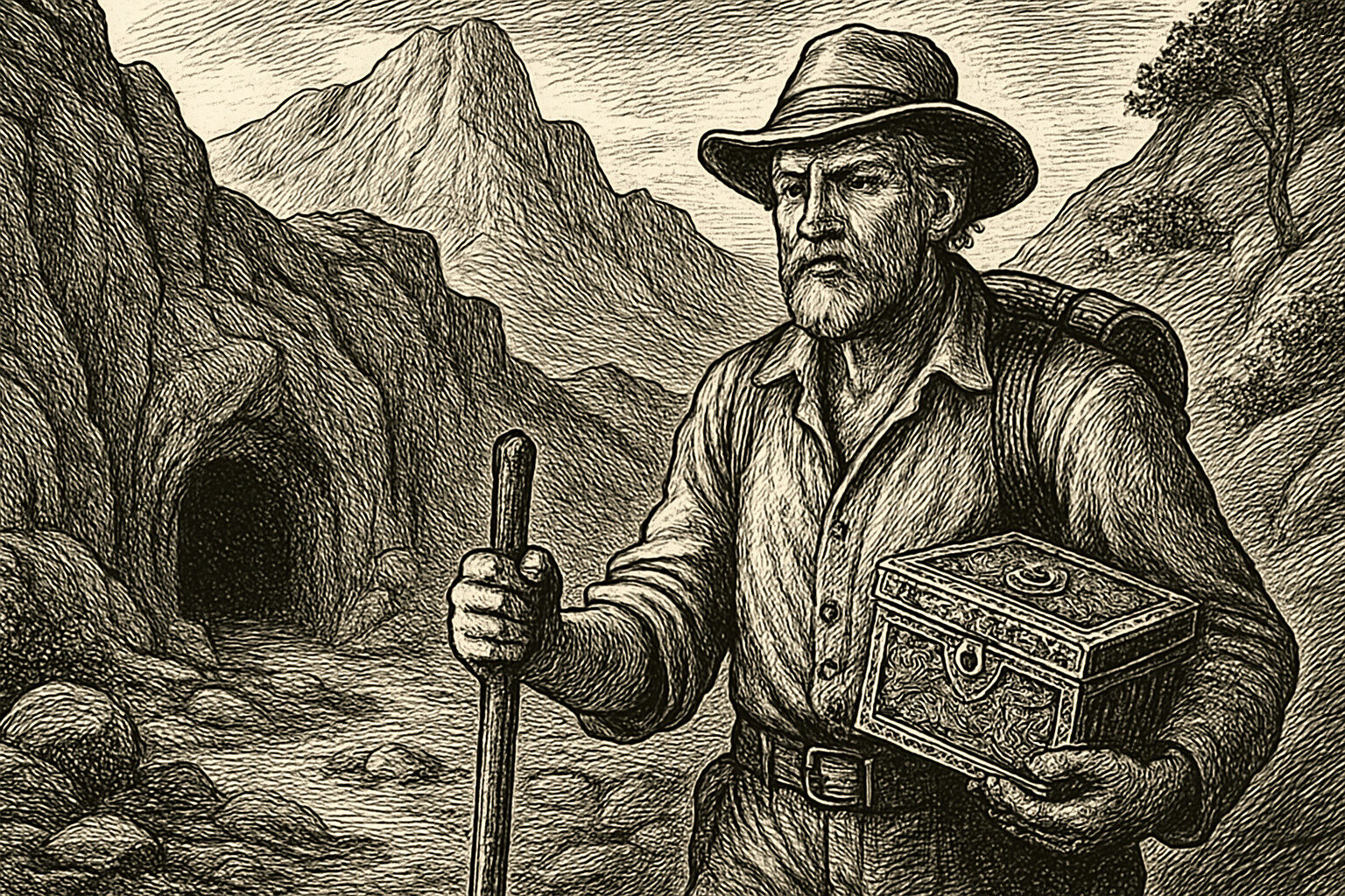 Illustration de Les Mines du roi Salomon de H. Rider Haggard