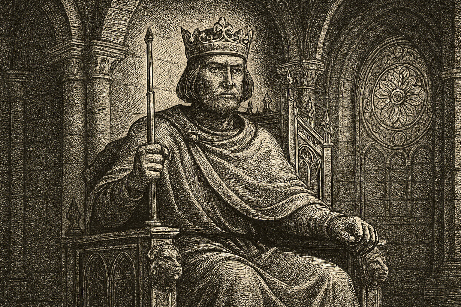 Illustration de Les Rois maudits (Le Roi de fer) de Maurice Druon